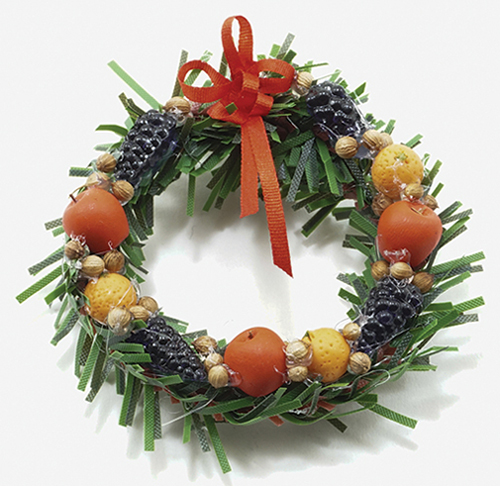 Dollhouse Miniature Della Robbia Wreath